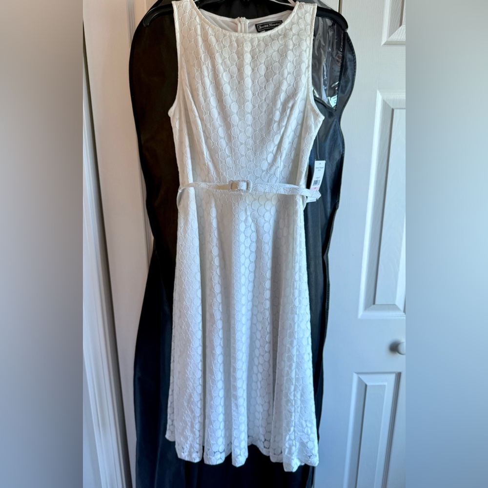 Jessica Howard White Sleeveless Dress (Wedding / Pre-Wedding Events)